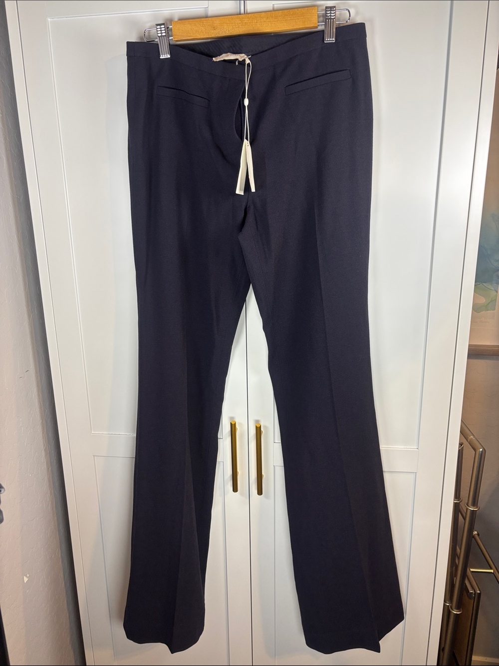 Tory Burch Navy Boot-Cut Dress Pants